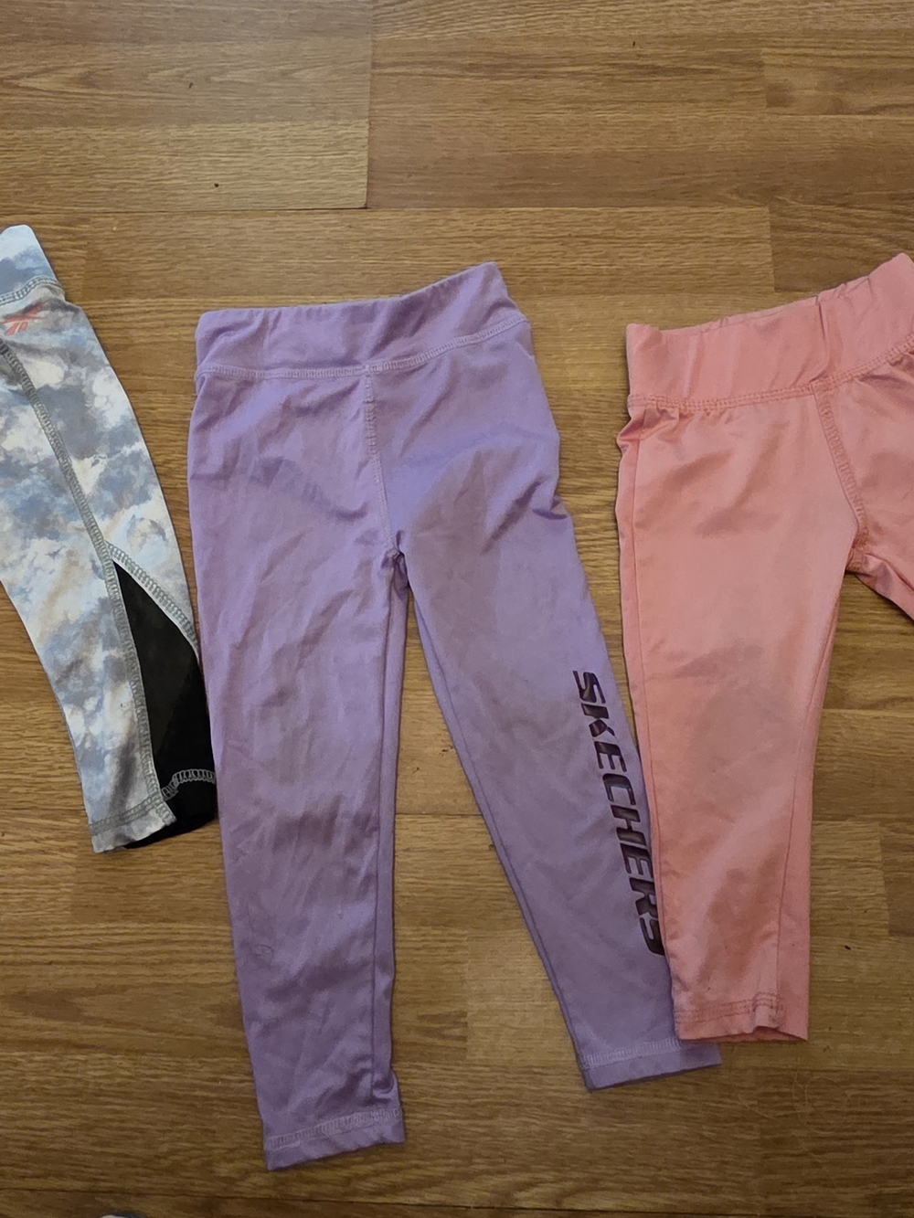 Lot Reebok And Skechers Lavender & Pink Girls' Active Leggings Set